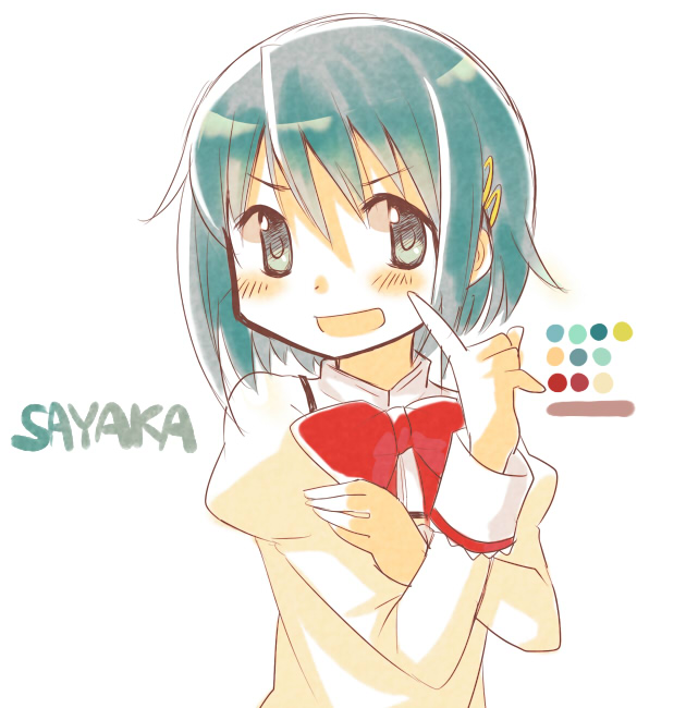 miki sayaka (mahou shoujo madoka magica) drawn by tarabagani