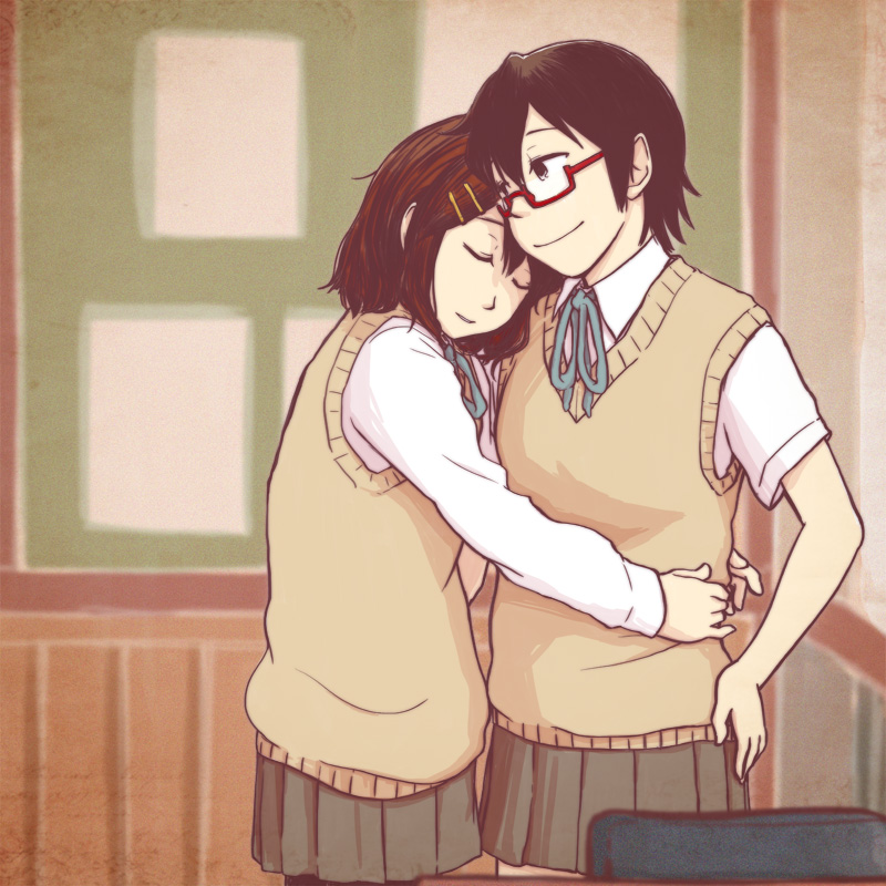 hirasawa yui and manabe nodoka (k-on!) drawn by bonjin