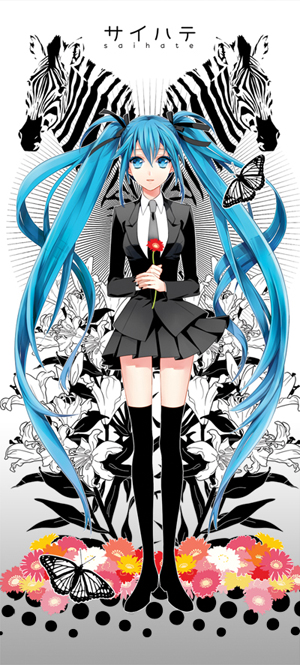 hatsune miku (vocaloid and 1 more) drawn by cocoon_(loveririn)