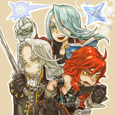 alucard, simon belmont, and juste belmont (castlevania and 3 more)