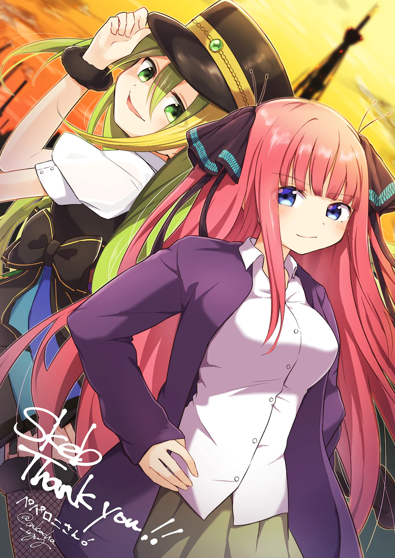 nakano nino, alina gray, and taketatsu ayana (mahou shoujo madoka magica and 2 more) drawn by itou_(ankocha-mgmg)