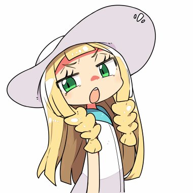 lillie (pokemon and 1 more) drawn by kanikama