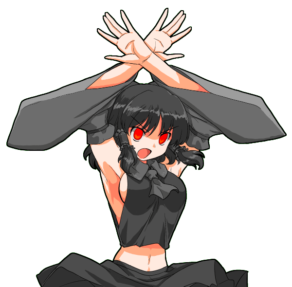 hakurei reimu and maga-reimu (touhou and 1 more) drawn by mono_(moiky)