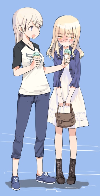 eila ilmatar juutilainen and perrine h. clostermann (world witches series and 1 more) drawn by shimada_fumikane