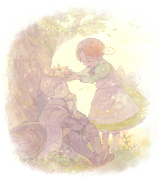 northern italy, holy roman empire, and chibitalia (axis powers hetalia) drawn by pon_(cielo)