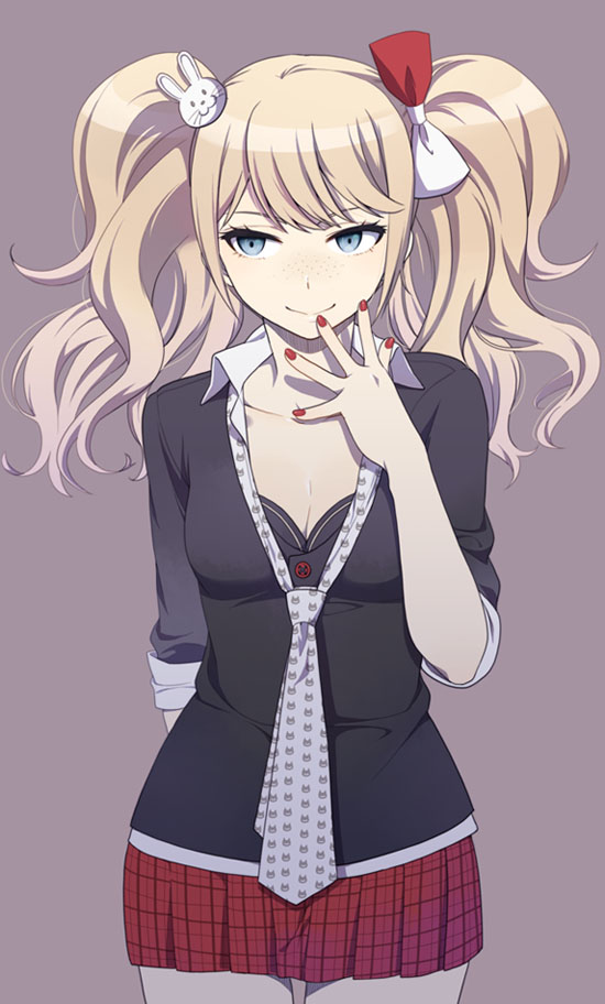 enoshima junko and ikusaba mukuro (danganronpa and 1 more) drawn by mattaku_mousuke