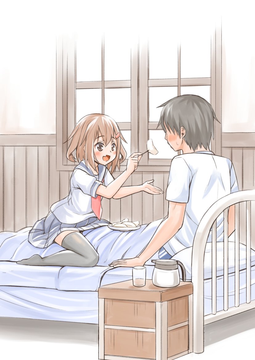 admiral and ikazuchi (kantai collection) drawn by fujishima_shinnosuke