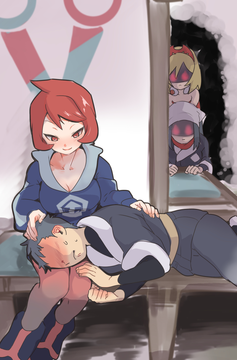 akari, irida, rei, and arezu (pokemon and 1 more) drawn by chorimokki