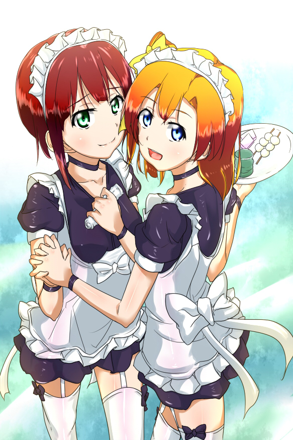 kosaka honoka and kosaka yukiho (love live! and 1 more) drawn by etsuji