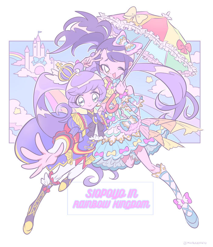manaka laala and toudou shion (pretty series and 1 more) drawn by invaderdarling