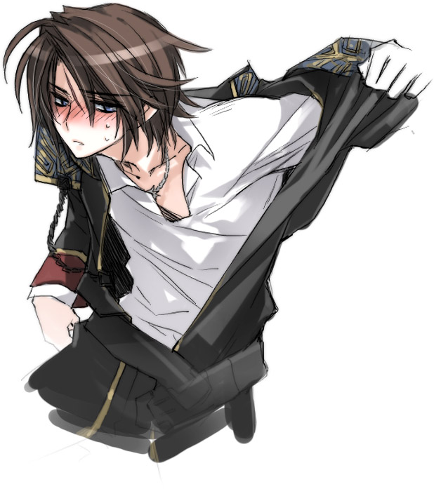 squall leonhart (final fantasy and 1 more) drawn by toujou_sakana