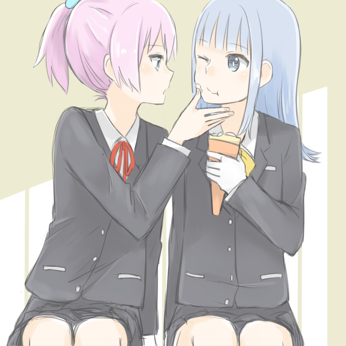 shiranui and hatsukaze (kantai collection) drawn by hamuzora