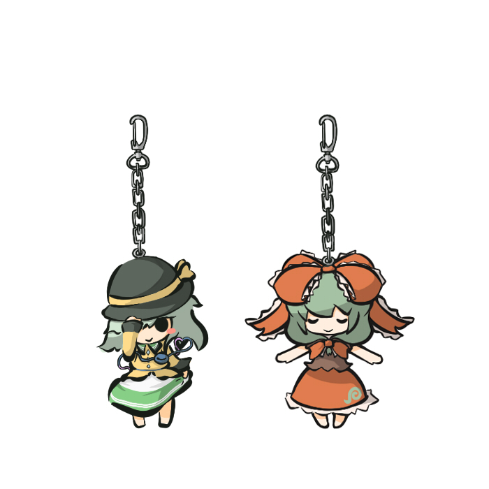 komeiji koishi and kagiyama hina (touhou) drawn by saku_(osake_love)