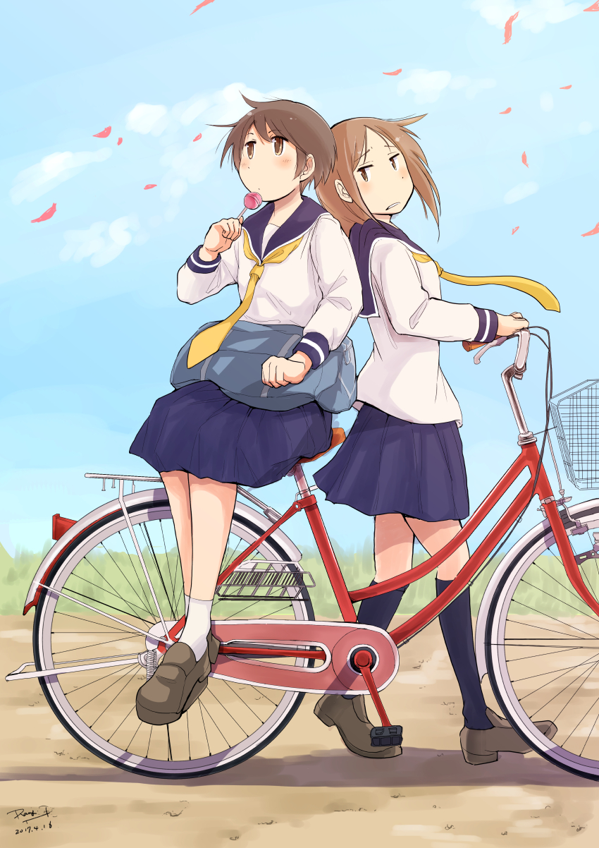 okano kei and hasegawa fumi (yuyushiki) drawn by rainydayjp