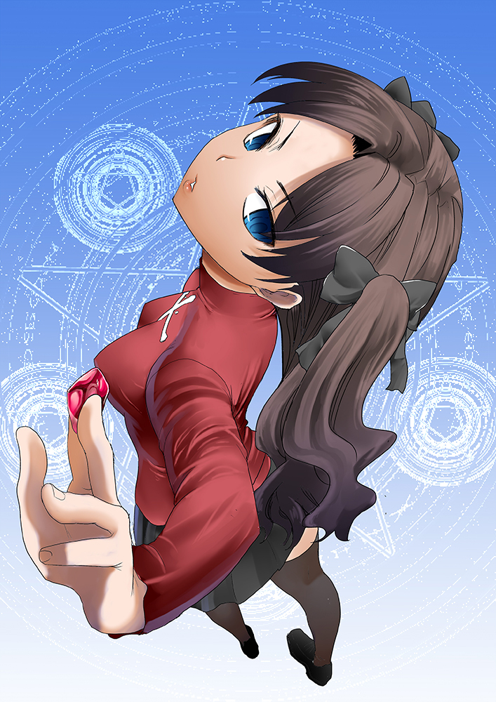 tohsaka rin (fate and 1 more) drawn by tanaka_aji