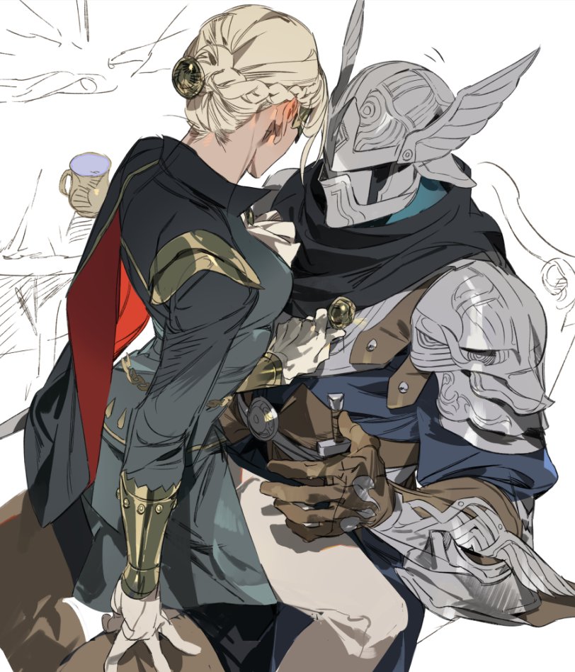 wylder and duchess (elden ring and 1 more) drawn by genichiro_cute