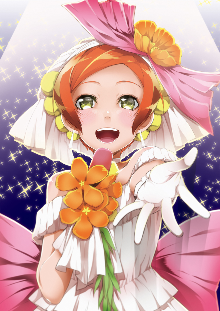 hoshizora rin (love live! and 1 more) drawn by shiro_(nitto)