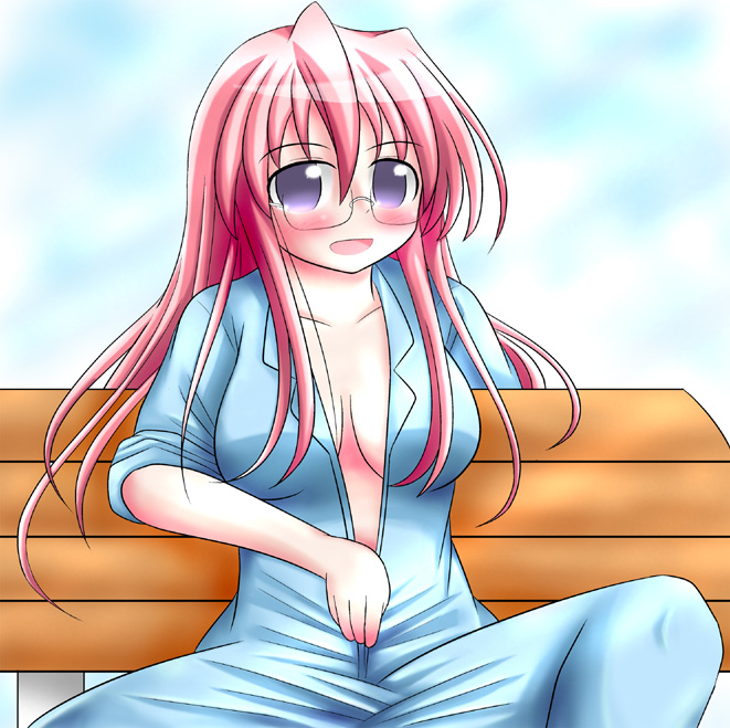 takara miyuki and abe takakazu (lucky star and 1 more) drawn by kuragi_(moon)