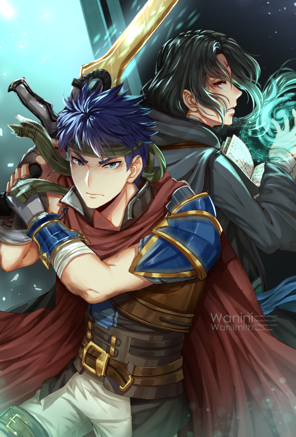 ike and soren (fire emblem and 2 more) drawn by wani_(fadgrith)