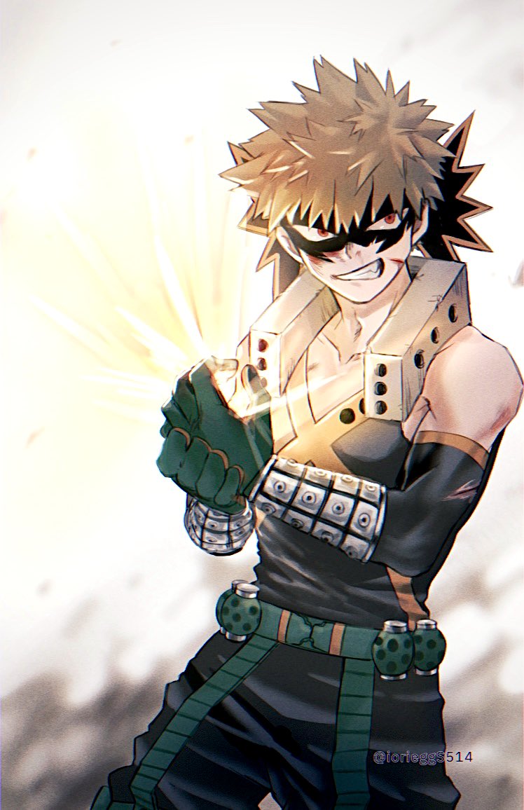 bakugou katsuki (boku no hero academia) drawn by iorieggs514