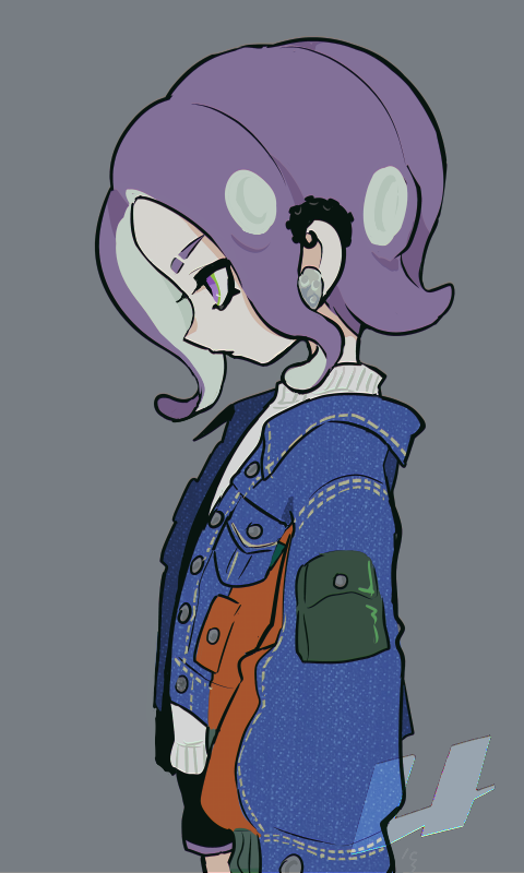 octoling player character and octoling girl (splatoon) drawn by imaikuy0