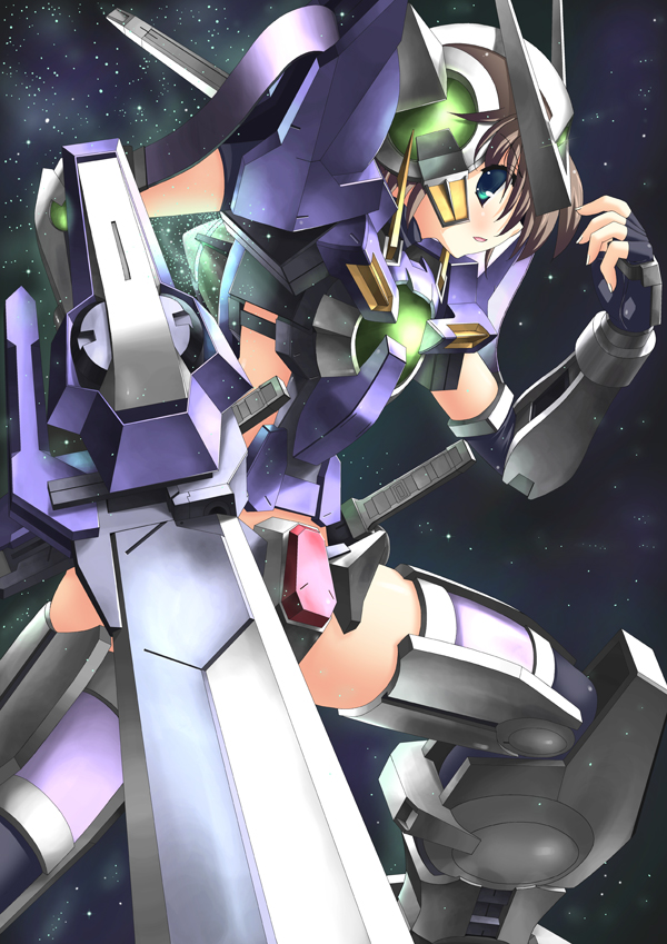 gundam exia (gundam and 1 more) drawn by rappa_(rappaya)