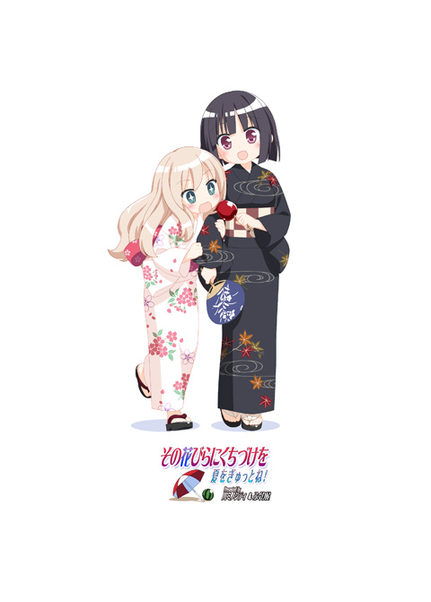 kawamura reo and sawaguchi mai (sono hanabira ni kuchizuke wo) drawn by kani_biimu