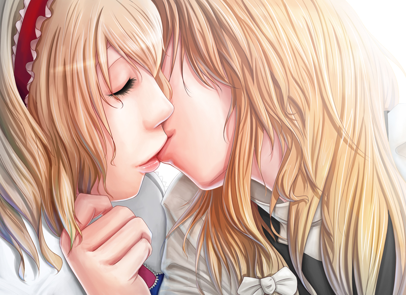 kirisame marisa and alice margatroid (touhou) drawn by 7/11_(fukuso)