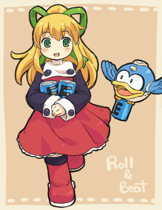 roll and beat (mega man) drawn by mizuno_mumomo
