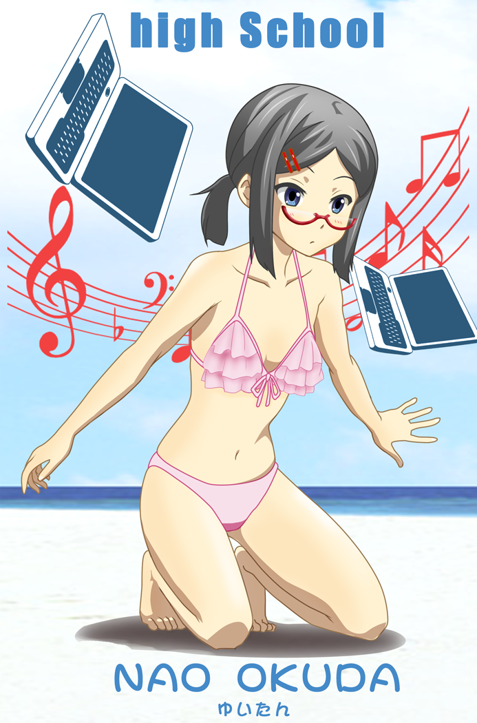 okuda nao (k-on! and 1 more) drawn by yuitan