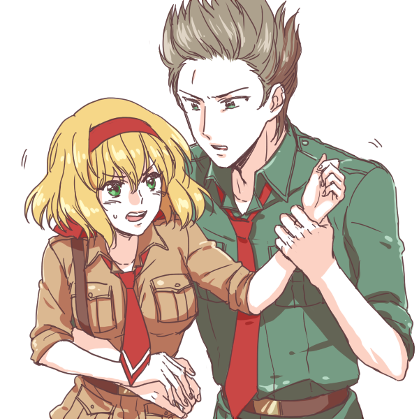belgium and netherlands (axis powers hetalia) drawn by ia_(pinkmint)