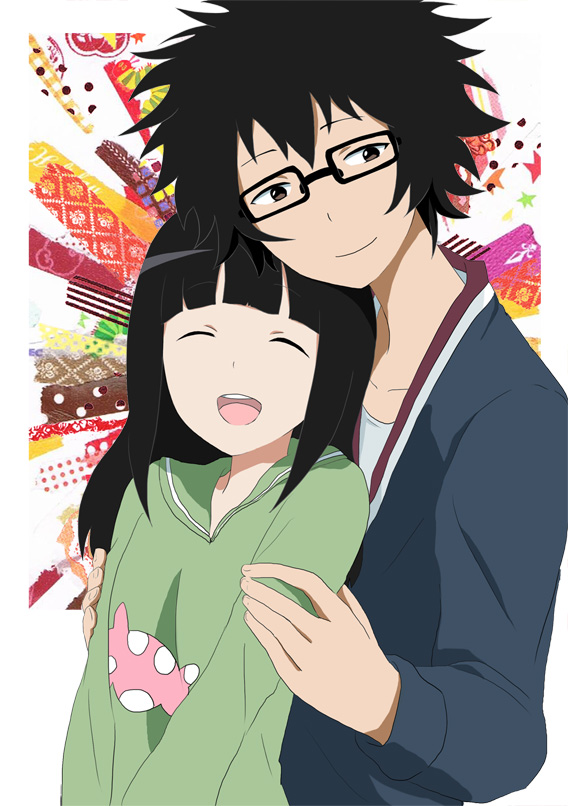 usami natsuki and usami sakura (tsuritama) drawn by nafuda