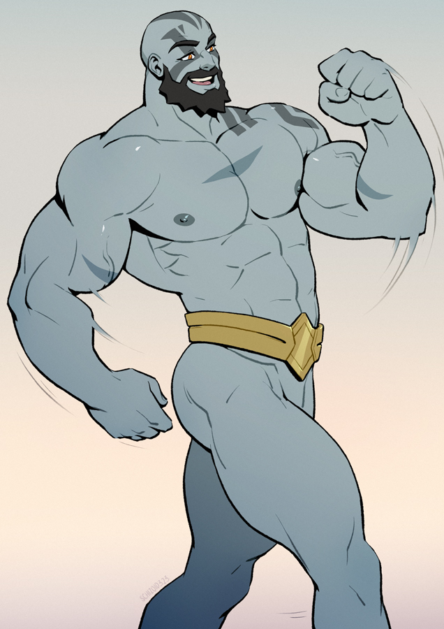 grog strongjaw (dungeons & dragons and 2 more) drawn by schizoid