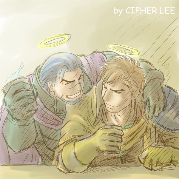 greil and uther (fire emblem and 2 more) drawn by zelo-lee