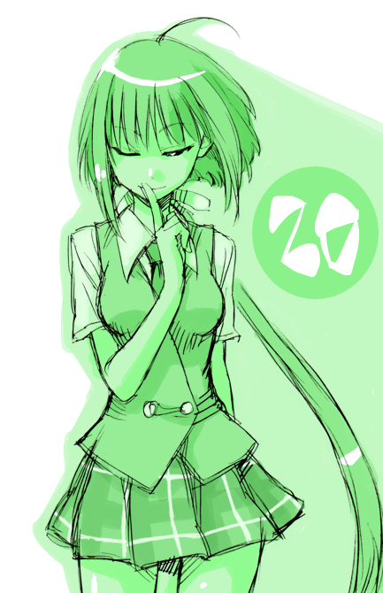 nagase kaede (mahou sensei negima!) drawn by mikami_komata