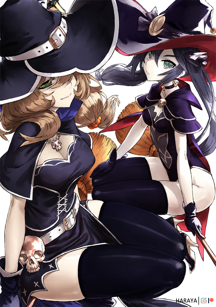 mona and lisa (genshin impact) drawn by haraya_manawari