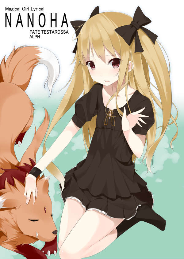 fate testarossa and arf (lyrical nanoha and 2 more) drawn by soburi