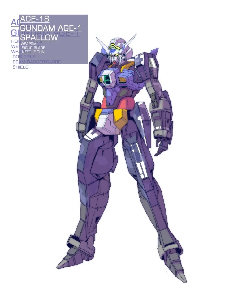 gundam age-1 and gundam age-1 spallow (gundam and 1 more) drawn by sukekiyo56