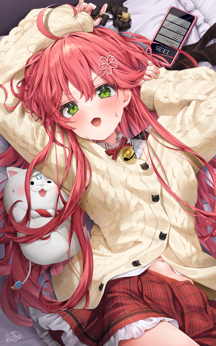 sakura miko and 35p (hololive) drawn by matsunashi_noe