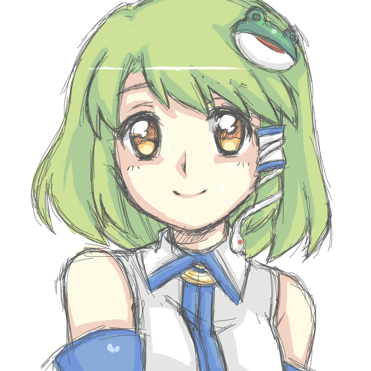 kochiya sanae (touhou) drawn by yuusha-chan_(gassaku_no_hito)