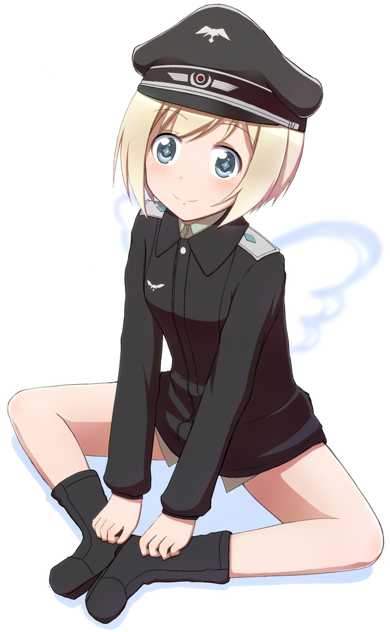 erica hartmann (world witches series and 1 more) drawn by zenkutsu_(minus_40)