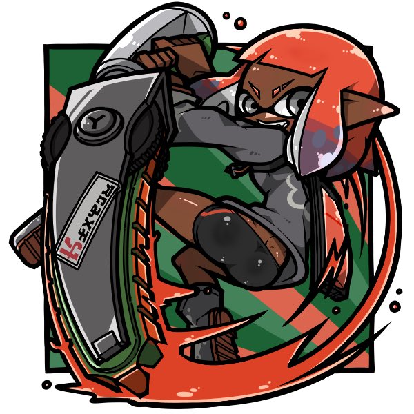 inkling player character and inkling girl (splatoon) drawn by name_omoitukan2