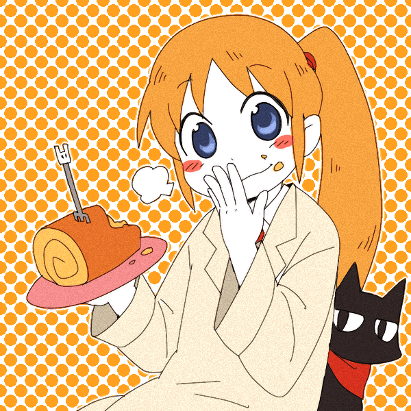 professor shinonome and sakamoto (nichijou) drawn by yoshida_(pixiv363057)