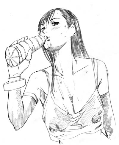tifa lockhart (final fantasy and 1 more) drawn by abura_katabura