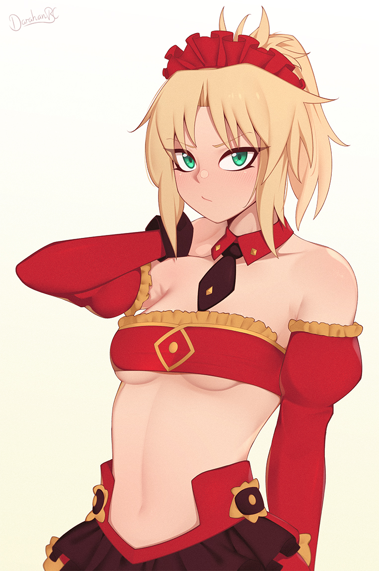 mordred (fate and 2 more) drawn by darahan