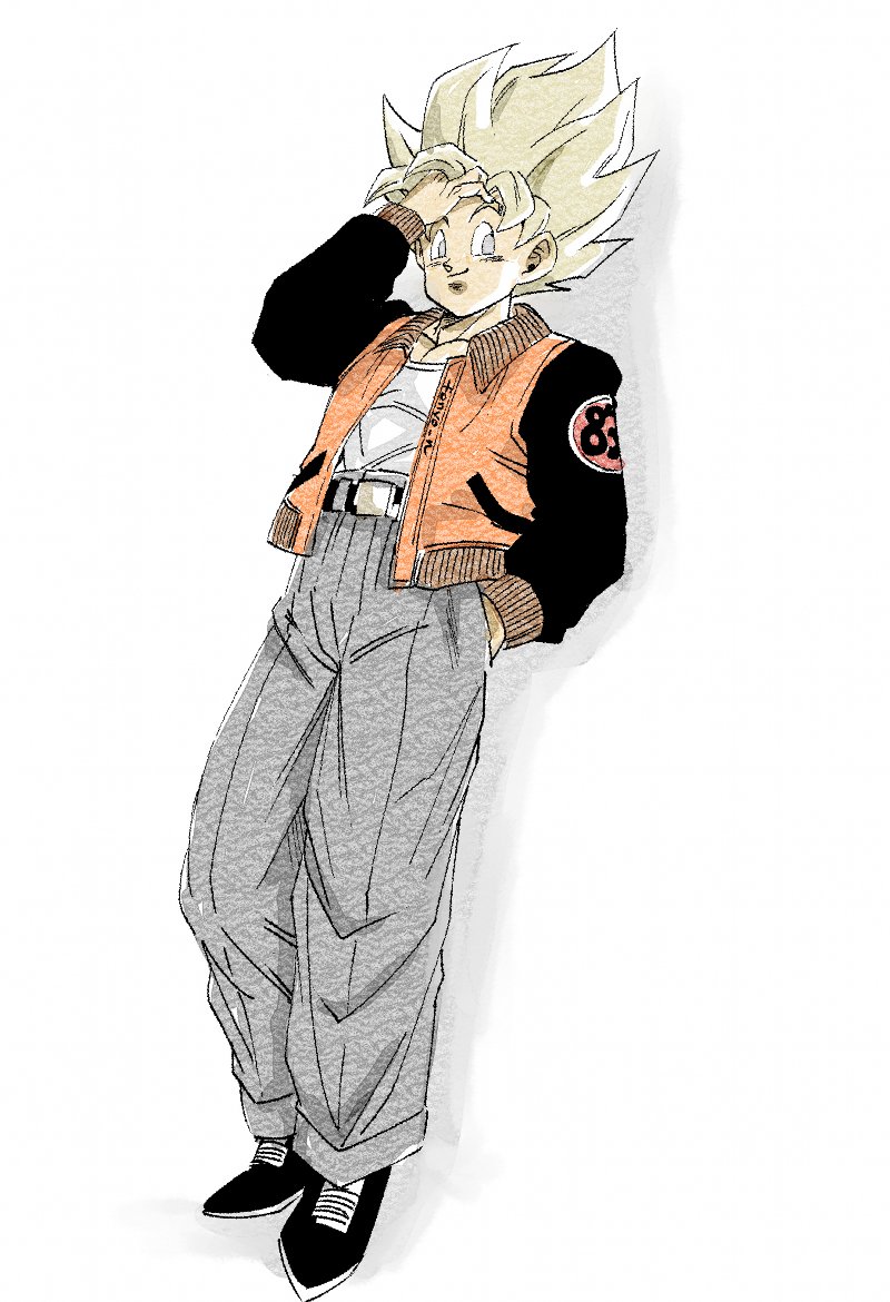 son goku (dragon ball and 1 more) drawn by fenyon