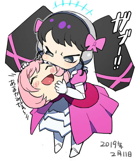 gaaruru and ayase naru (pretty series and 1 more) drawn by moudoku_(decopon3rd)