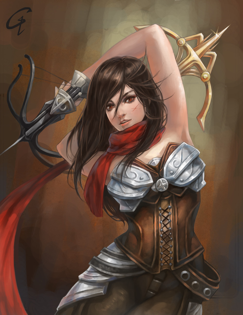 demon hunter (diablo and 1 more) drawn by c-tree