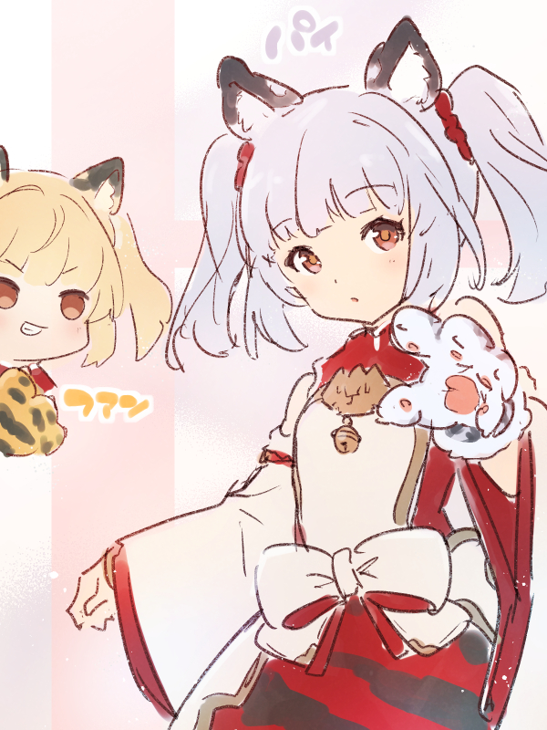bai and huang (granblue fantasy) drawn by kiikii_(kitsukedokoro)
