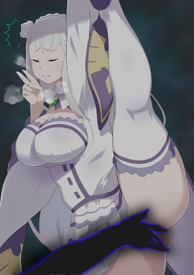 emilia (re:zero kara hajimeru isekai seikatsu) drawn by tetrodotoxin